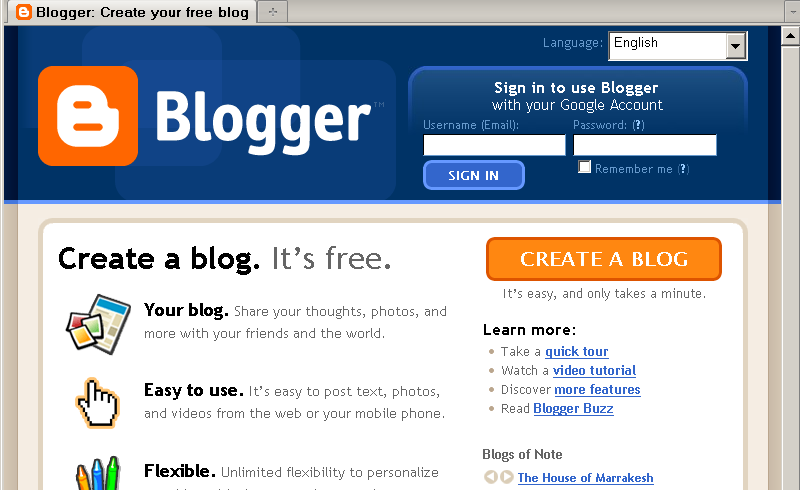 blogger blog